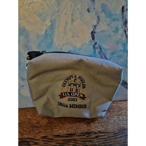 Olympia Fields 2003 US Open USGA Member Golf Accessory Pouch Grey Nylon Zip Case